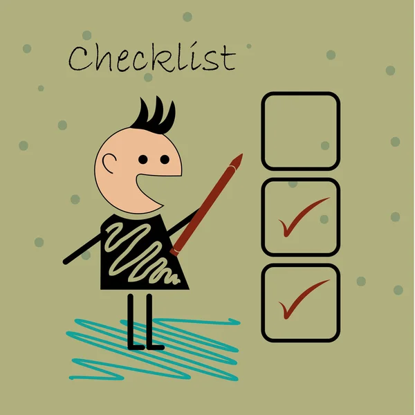 Doen een checklist — Stockvector