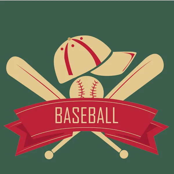 Ribbon of baseball — Stock Vector