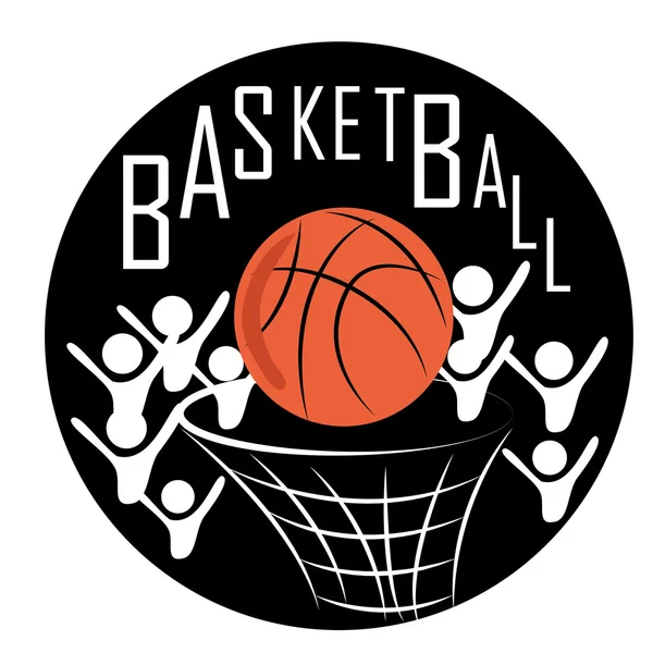 Ikona basketbal — ストックベクタ