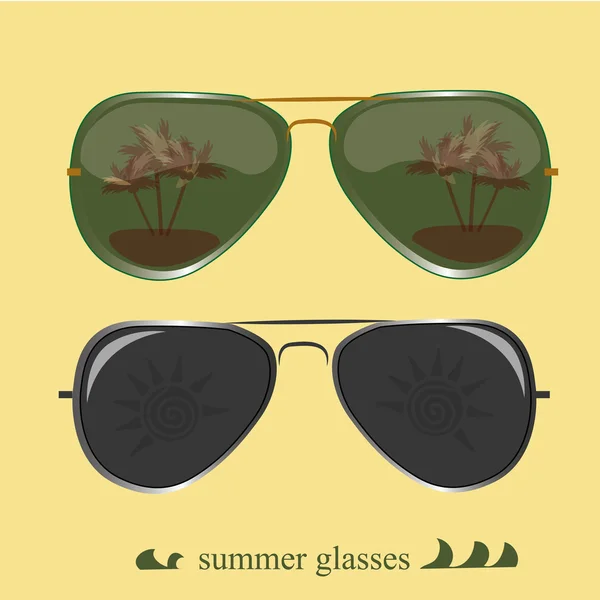 Lunettes d'été — Image vectorielle