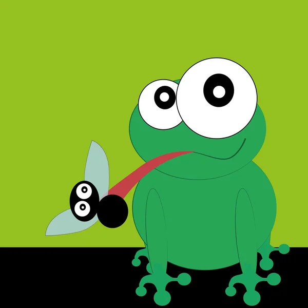 Belle grenouille — Image vectorielle