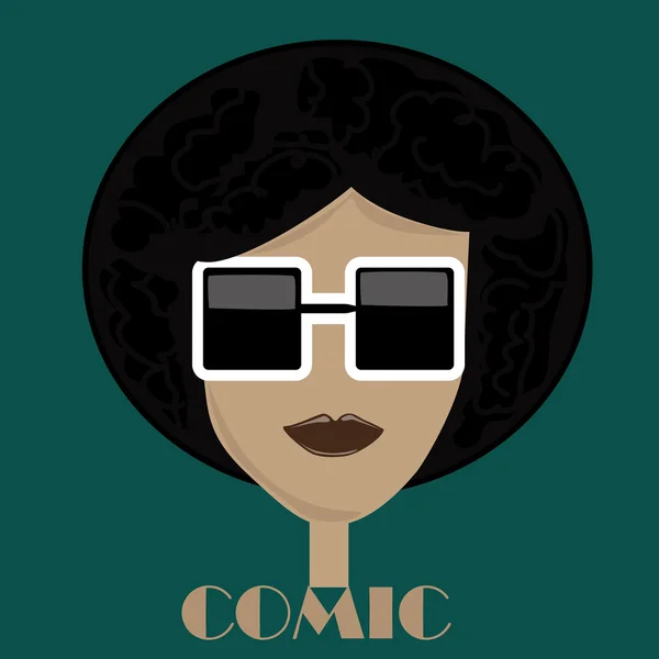 Lunettes afro — Image vectorielle