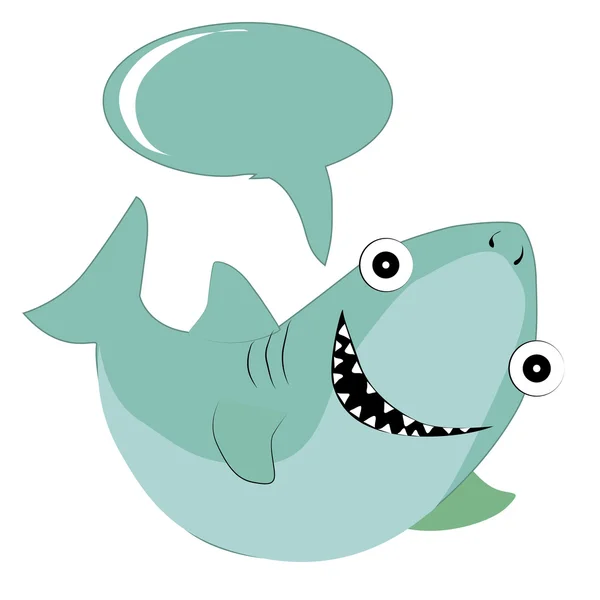 Requin heureux — Image vectorielle