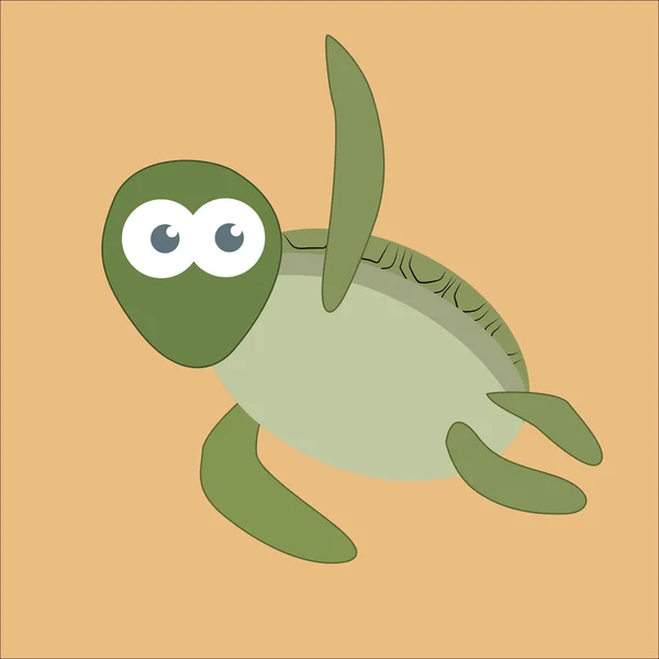 Tartaruga felice — Vettoriale Stock