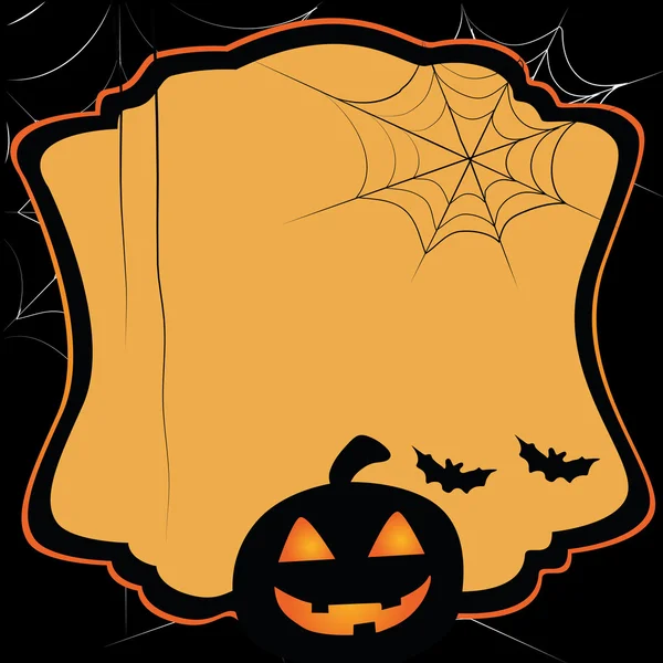 Tarjeta simple para halloween — Vector de stock