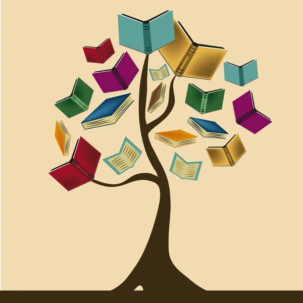 The knowledge tree — Stock Vector