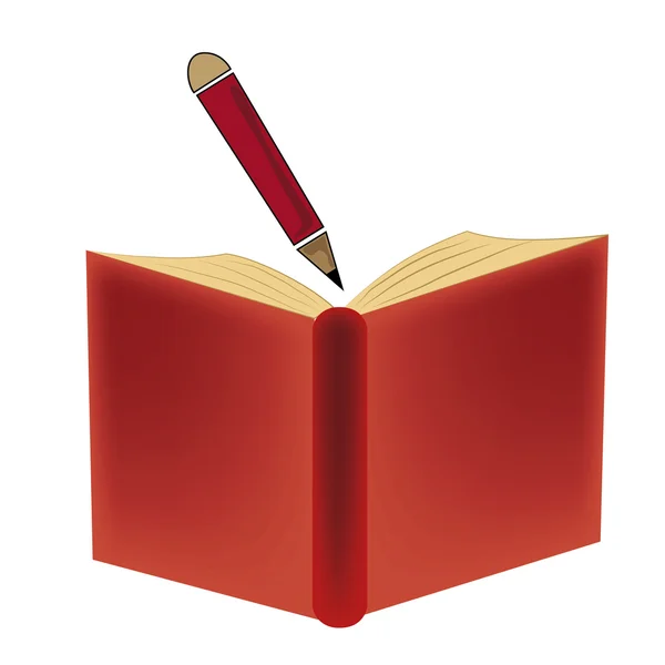 Escribir un libro — Vector de stock