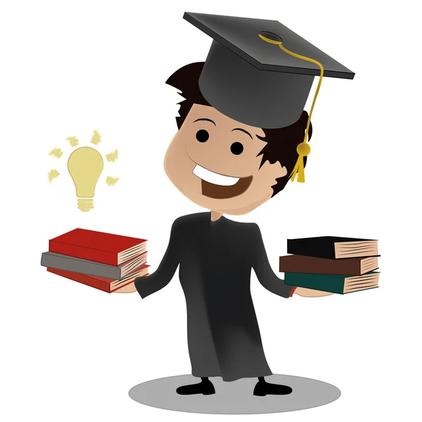 Graduation knowledge — Stock Vector