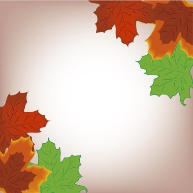 Grup sonbahar yaprakları