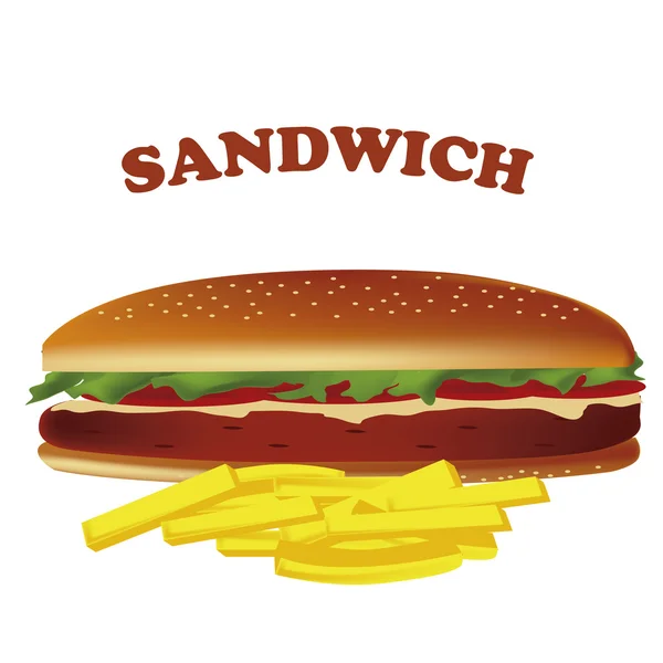 Sandviç — Stok Vektör