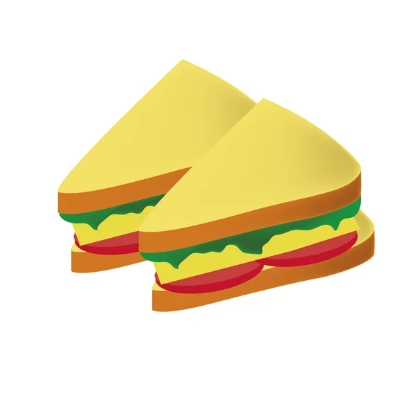 Sandwiches — Stock Vector