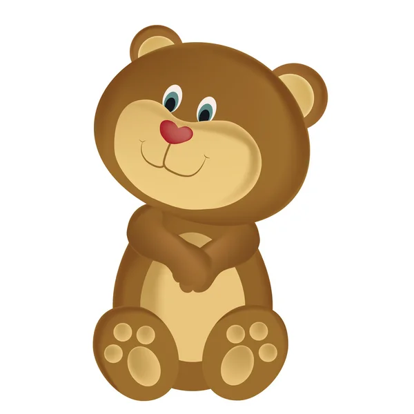Adorable oso de peluche — Archivo Imágenes Vectoriales