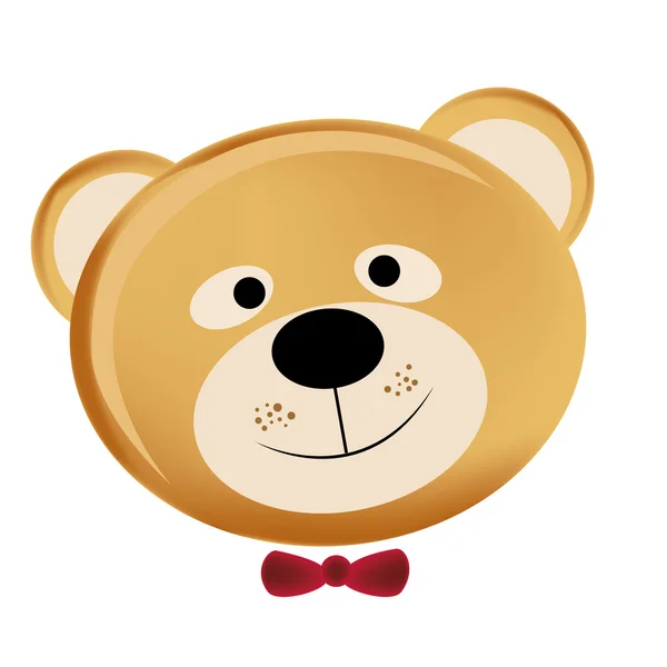 Happy teddy bear — Stock Vector