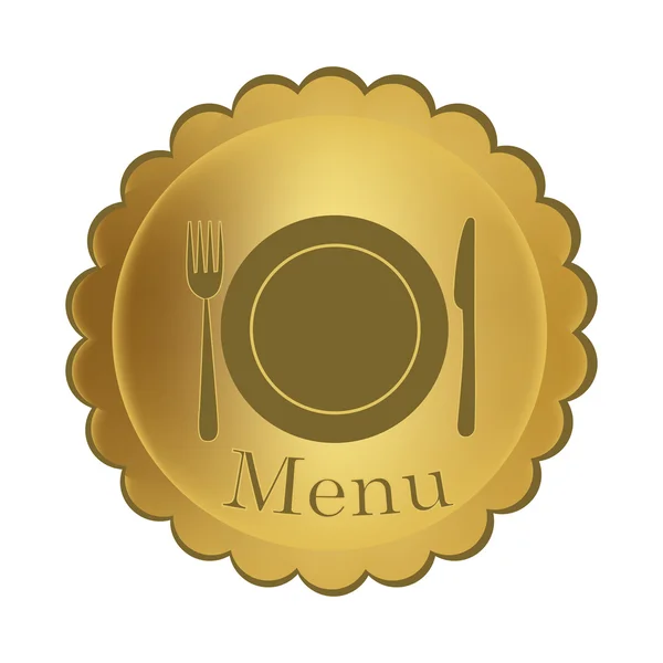 Zlaté menu — Stockový vektor