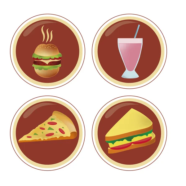Menú para comida rápida — Archivo Imágenes Vectoriales