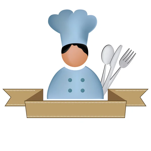Icona di uno chef — Vettoriale Stock