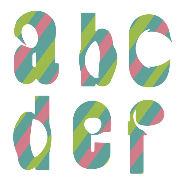 Lettres colorées — Image vectorielle