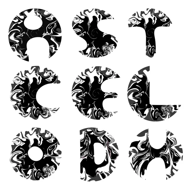 灰色字母 — 图库矢量图片