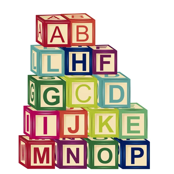 Toy alphabet — Stock Vector