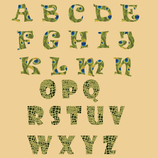 Alphabets différents — Image vectorielle