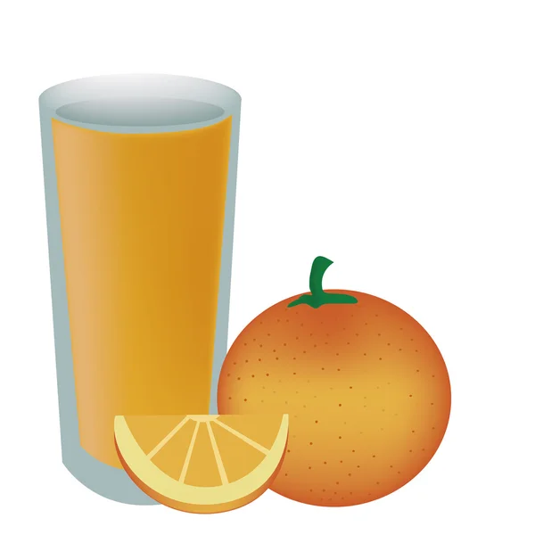 Orangensaft — Stockvektor