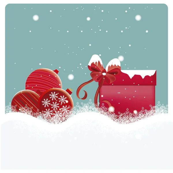 Regalos rojos para Navidad — Vector de stock