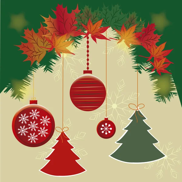 Colored christmas — Stock Vector