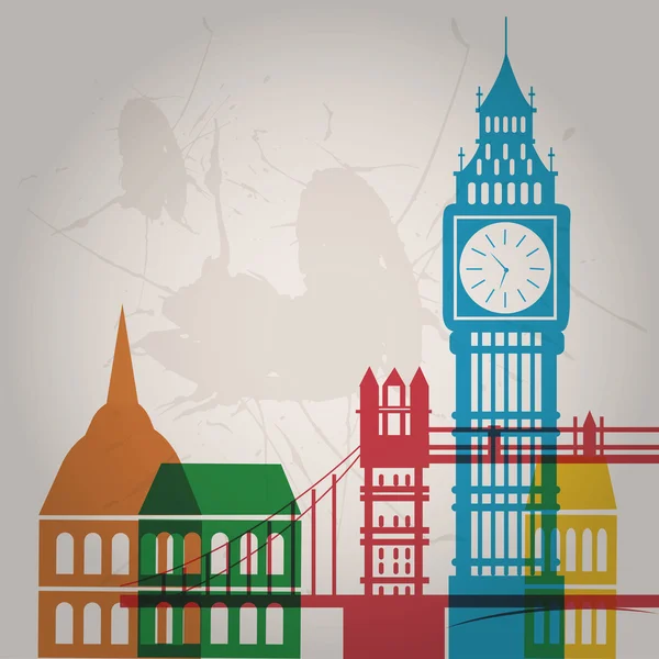 Londres de colores — Vector de stock