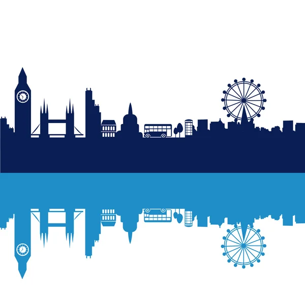 Londres azul — Vector de stock