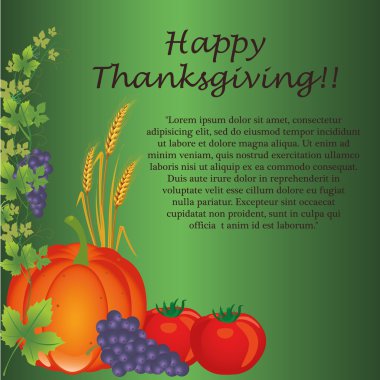 Şükran günü kartı