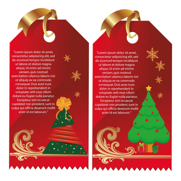 Cartes pour Noël — Image vectorielle