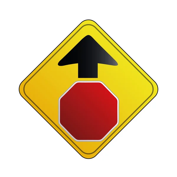 Žlutý signál — Stockový vektor