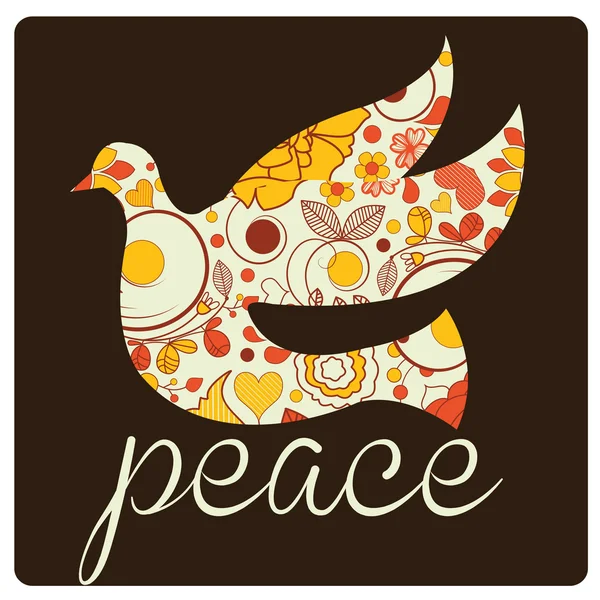 Uccello della pace — Vettoriale Stock