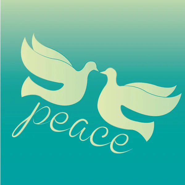 Barış kuşlar — Stok Vektör