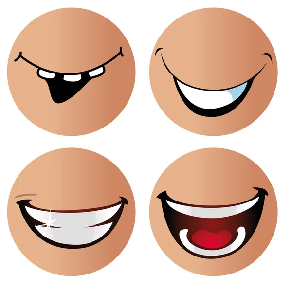 Sonrisas — Vector de stock