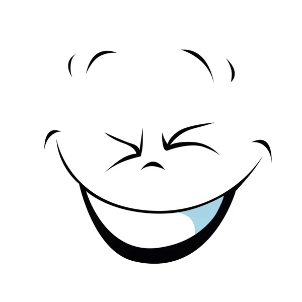 Visage souriant — Image vectorielle