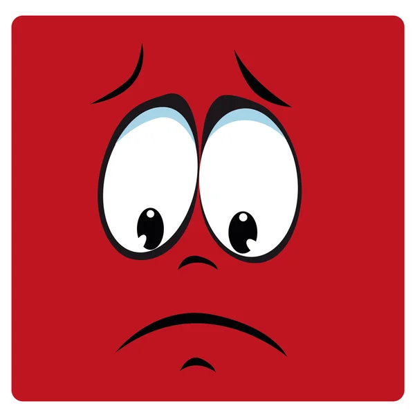 Sad face — Stock Vector