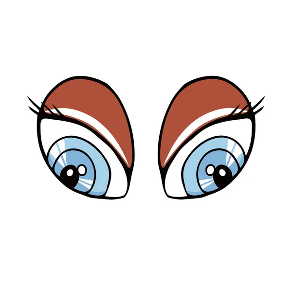 Yeux bleus — Image vectorielle