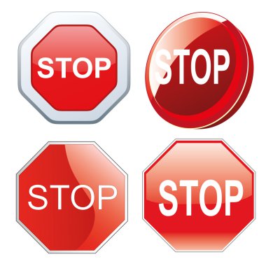 Kırmızı stop sinyal