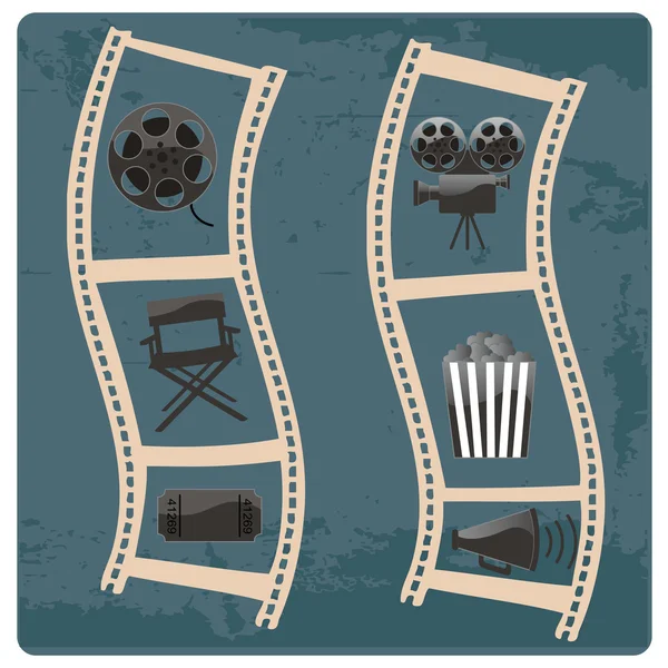 Cinema icons — Stock Vector