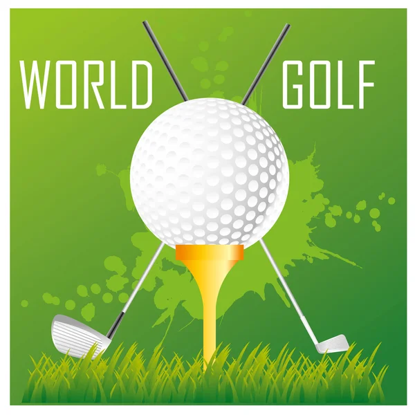 世界高尔夫 — 图库矢量图片