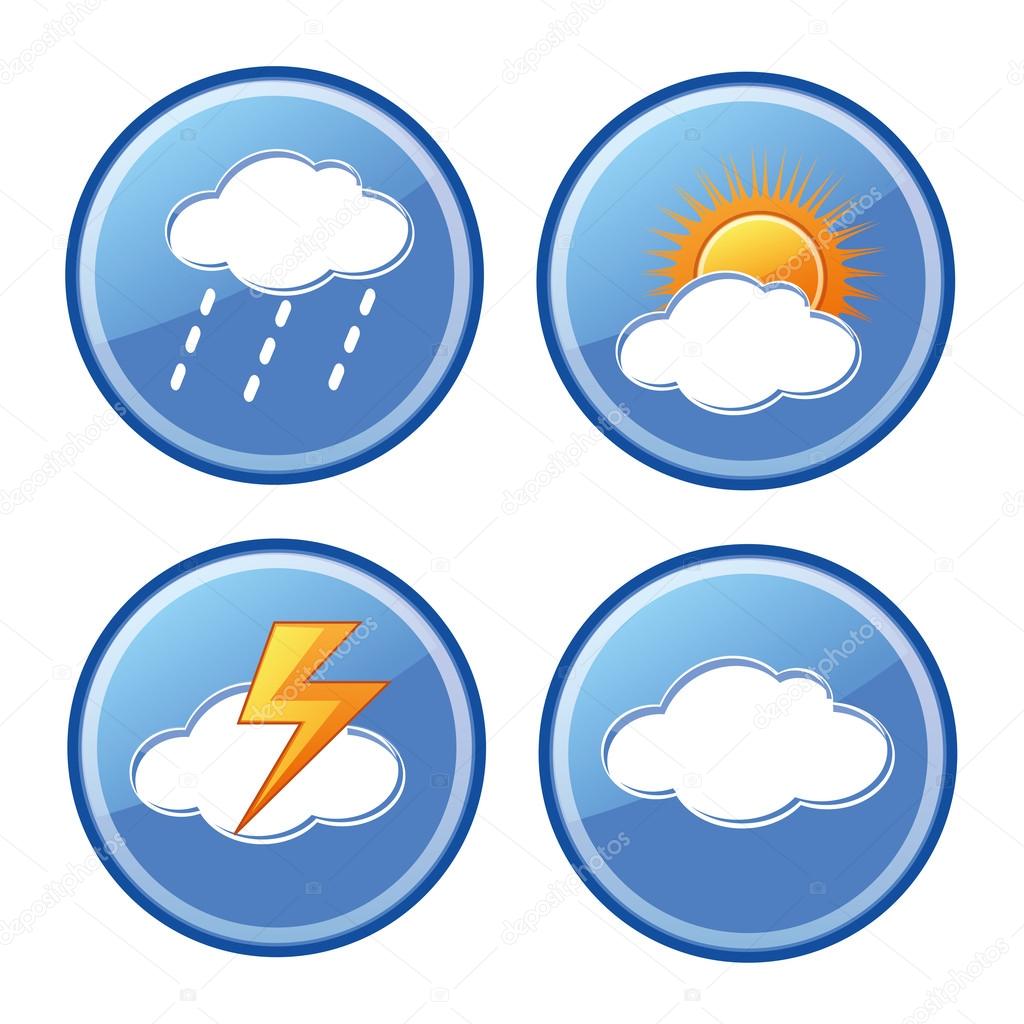 Wettersymbole - Vektorgrafik: lizenzfreie Grafiken © JoKalar01 37461379
