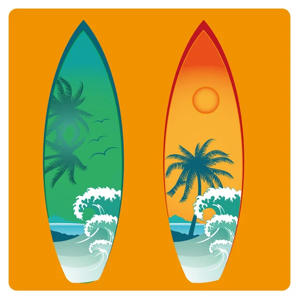 Tabla de surf — Vector de stock