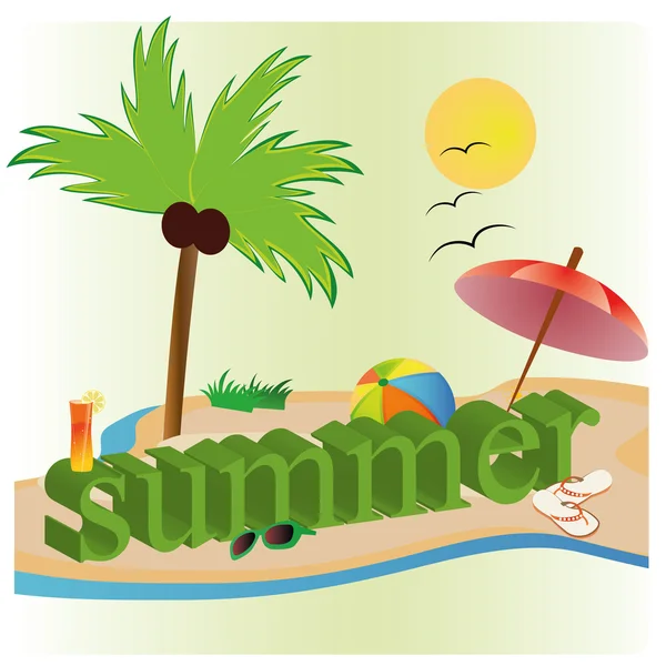 Summer — Stock Vector