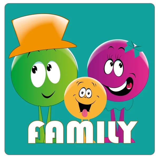 Familie — Vector de stoc