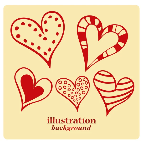 Corazones — Vector de stock