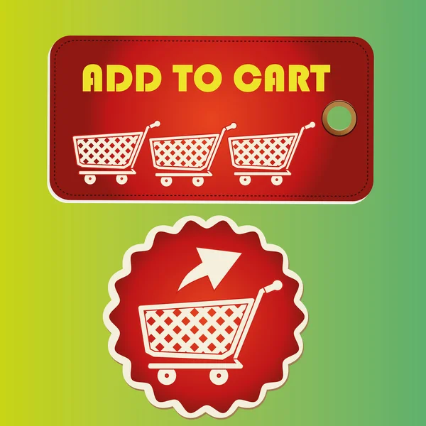 Add to cart — Stock Vector