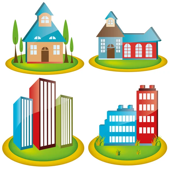 Buildings — Stock Vector