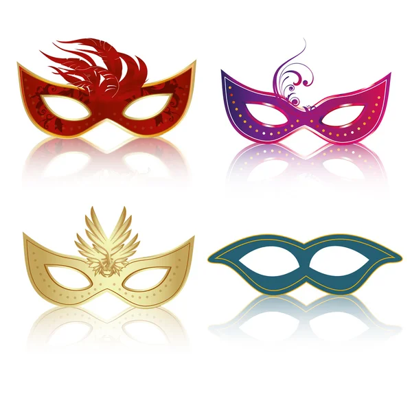 Carnaval maskers — Stockvector