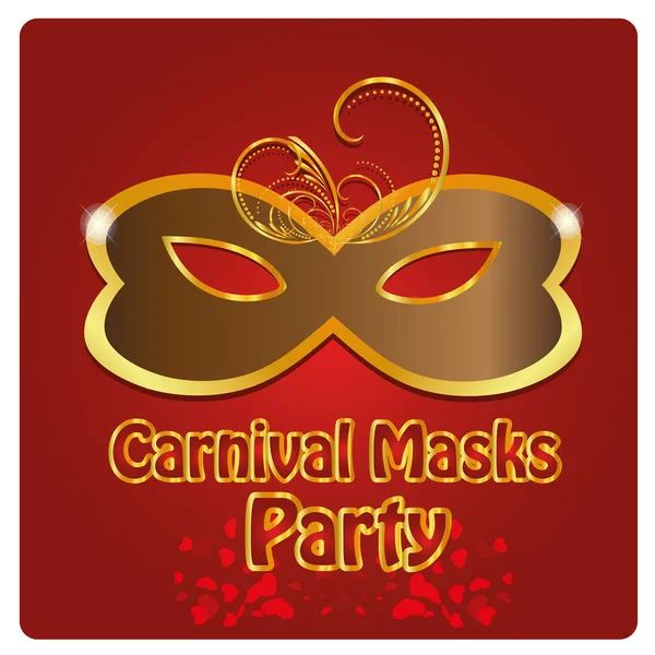 Karneval masker — Stock vektor